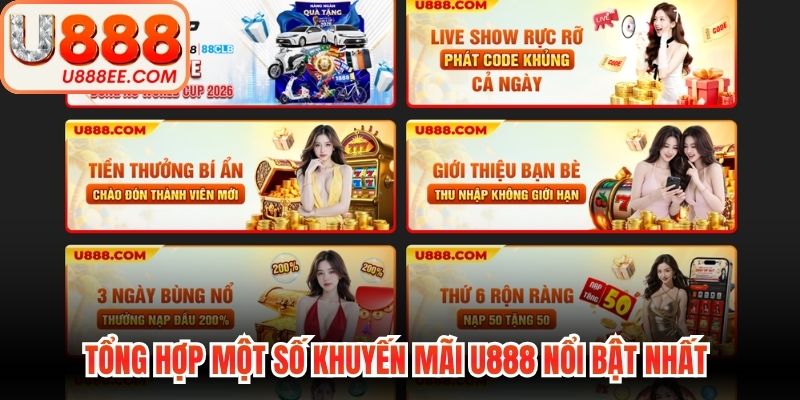 Khuyến Mãi U888 - Săn Thưởng Khủng Cho Mọi Hội Viên  - WINVORO89